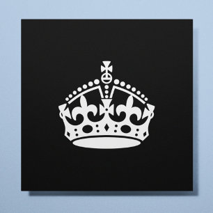 Keep Calm and Carry On Crown (Editable) Poster