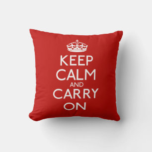 Keep Calm And Carry On Cushion