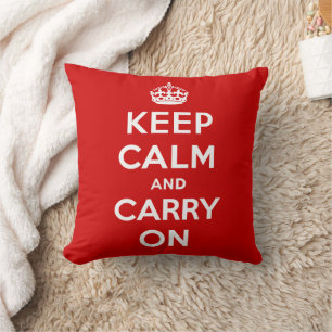 Keep Calm and Carry On Cushion