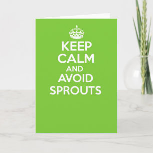 keep calm and carry on greetings card
