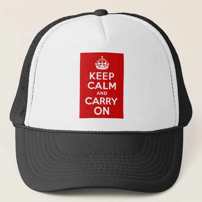 Keep Calm and Carry On Hat (Front)