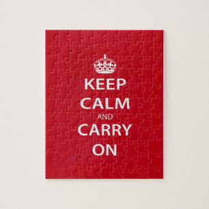 Keep Calm and Carry On Jigsaw Puzzle