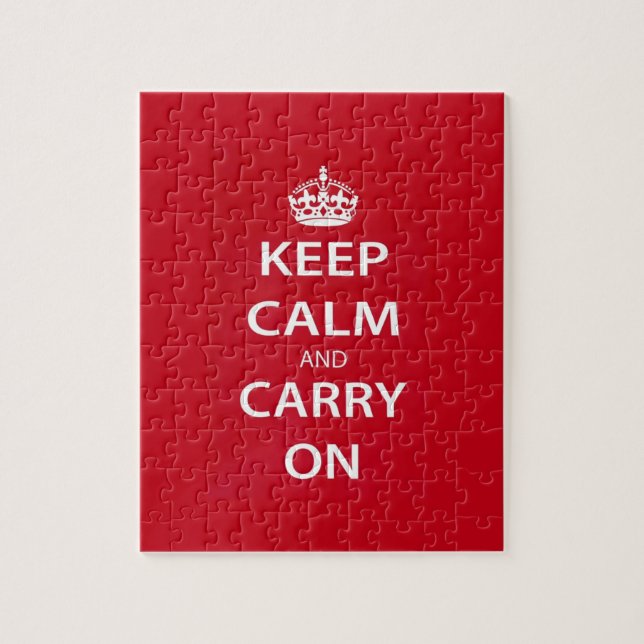 Keep Calm and Carry On Jigsaw Puzzle (Vertical)