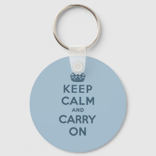 Keep Calm And Carry On Key Ring