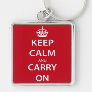 Keep Calm and Carry On Key Ring