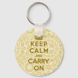 Keep Calm And Carry On Key Ring
