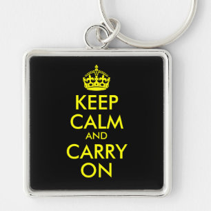 Keep Calm and Carry On Keychain