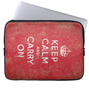 Keep Calm and Carry On Laptop Sleeve