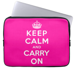 Keep Calm and Carry On Laptop Sleeve