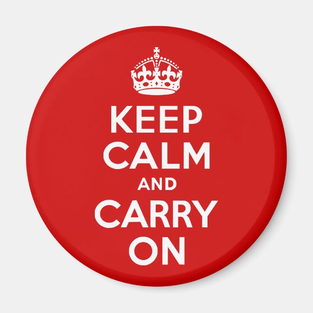 Keep Calm and Carry On Magnet (Front)