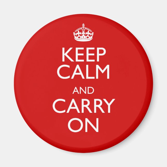 Keep Calm and Carry On Magnet (Front)