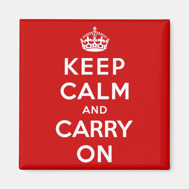 Keep Calm and Carry On Magnet (Front)