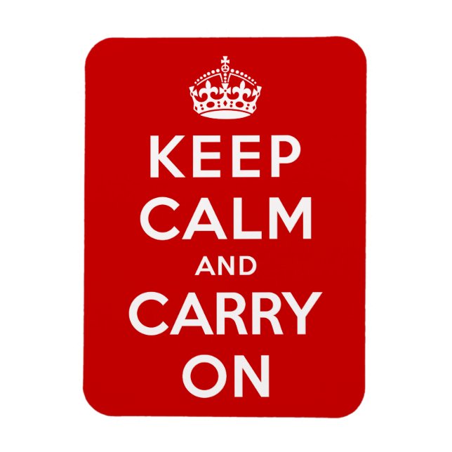Keep Calm and Carry On Magnet (Vertical)