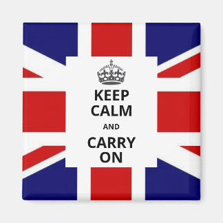 Keep Calm and Carry On Magnet. British Union Jack Magnet