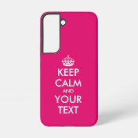 Keep calm and carry on meme pink custom