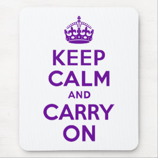 Keep Calm and Carry On Mouse Mat