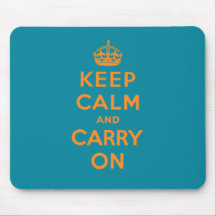 Keep Calm And Carry On Mouse Mat