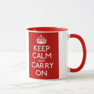 Keep Calm And Carry On Mug