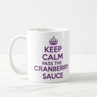Keep Calm and Carry on mug - Cranberry