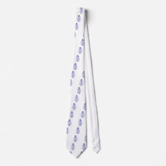 Keep Calm and Carry On Navy Blue Text Tie
