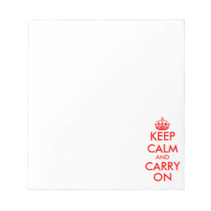 Keep calm and carry on note pads   writing paper