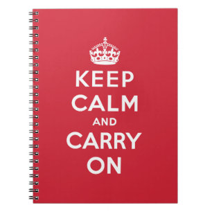 Keep Calm And Carry On Notebook