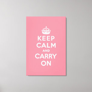 keep calm and carry on Original Canvas Print
