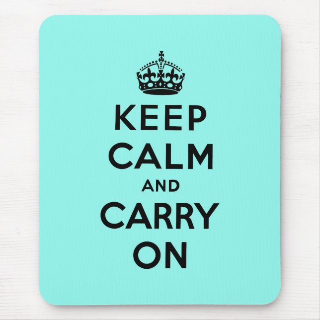 keep calm and carry on Original Mouse Mat (Front)