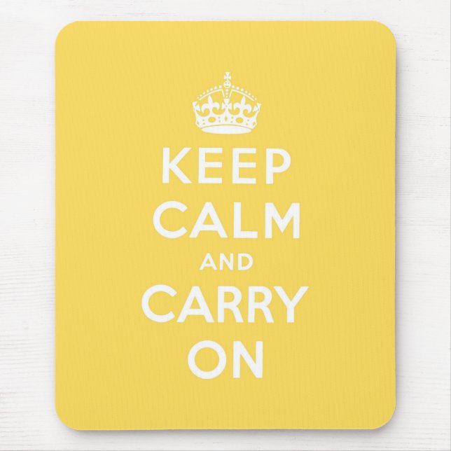 keep calm and carry on Original Mouse Mat (Front)