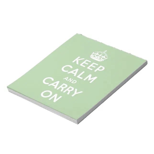 keep calm and carry on Original Notepad | Zazzle