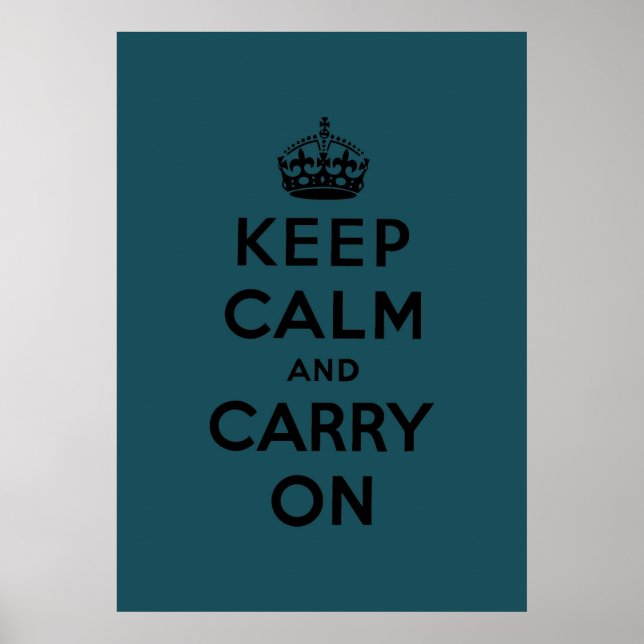 keep calm and carry on Original Poster (Front)