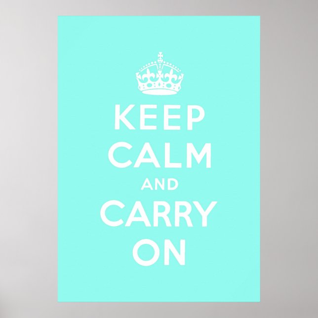keep calm and carry on Original Poster (Front)