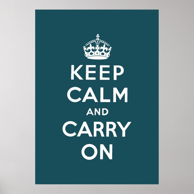keep calm and carry on Original Poster (Front)