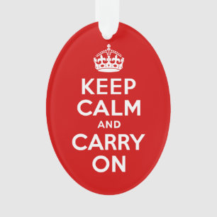 Keep Calm and Carry On Ornament