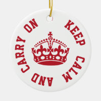 Keep Calm and Carry On - Personalised TEXT