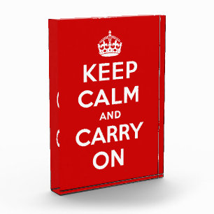 Keep Calm and Carry On Photo Block