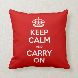 Keep Calm and Carry On Pillow