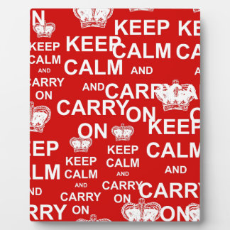 Keep Calm and Carry On Plaque