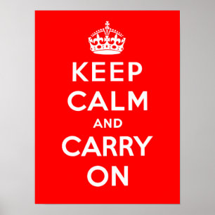 Keep Calm and Carry On Poster
