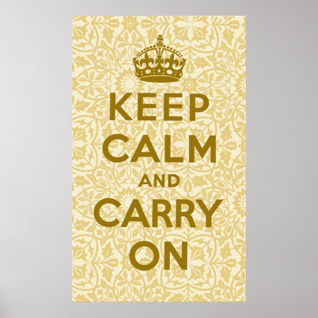 Keep Calm And Carry On Poster (Front)