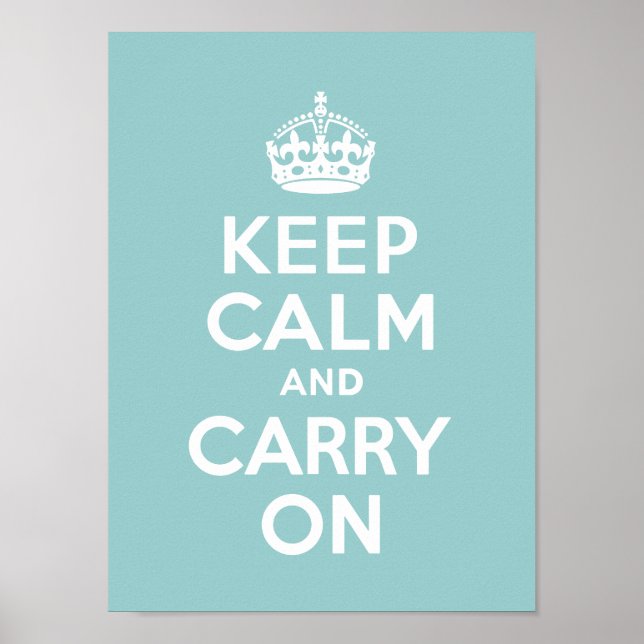 Keep Calm and Carry On Poster (Front)