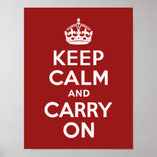 Keep Calm and Carry On Poster
