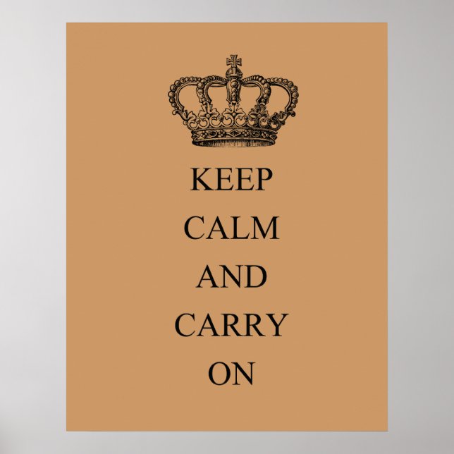 Keep Calm and Carry On Poster (Front)