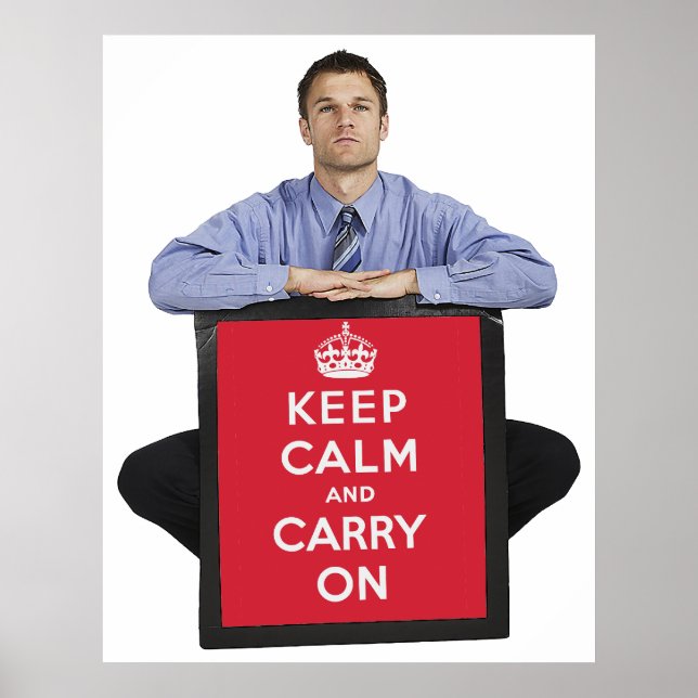 Keep Calm And Carry On Poster (Front)