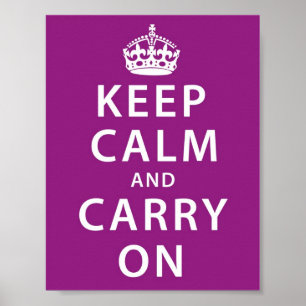 Keep Calm and Carry On Poster
