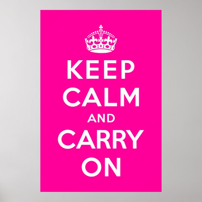 Keep Calm and Carry On Poster (Front)