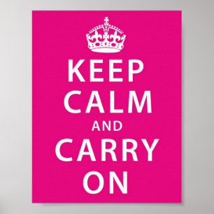 Keep Calm and Carry On Poster