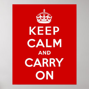 Keep Calm and Carry On Poster
