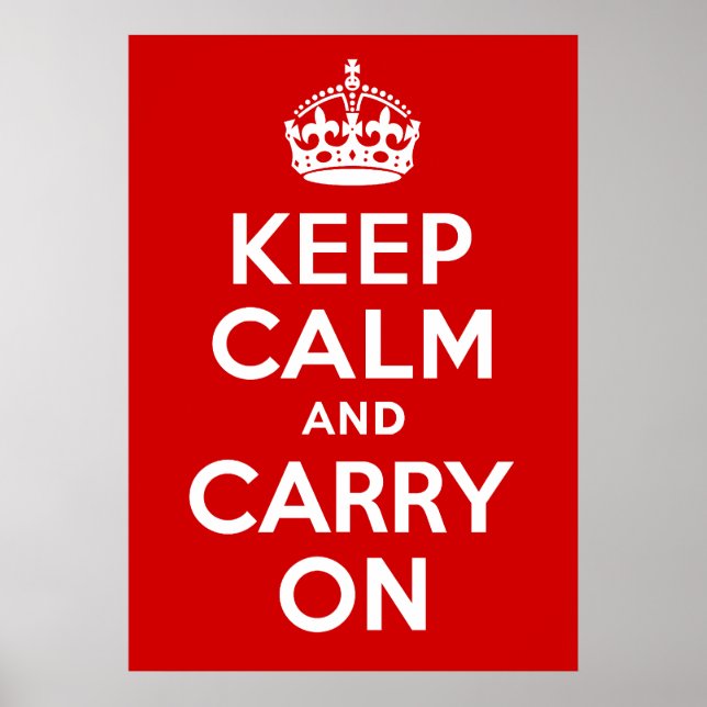 Keep Calm and Carry On Print (Front)