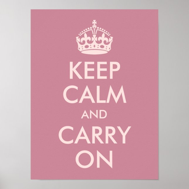 Keep Calm and Carry On Print (Front)
